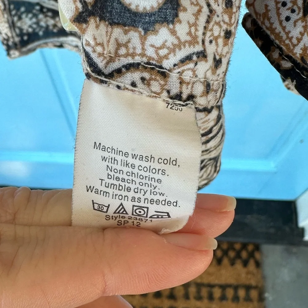 J. Crew Perfect Shirt Paisley size S - Picture 3 of 13